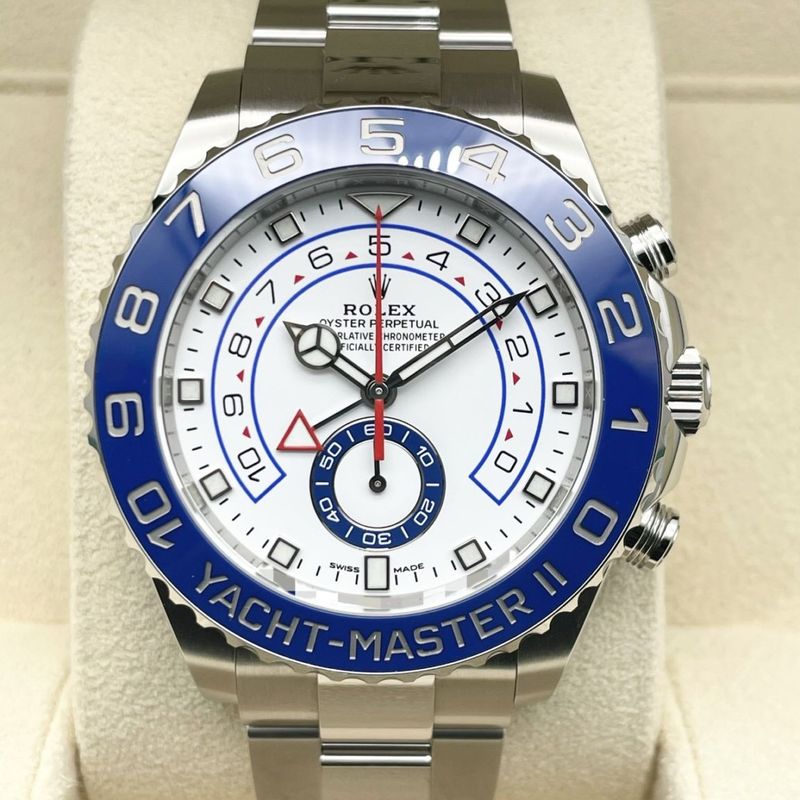 ロレックス ヨットマスター II 116680 ホワイト ステンレススチール 44ｍｍ
