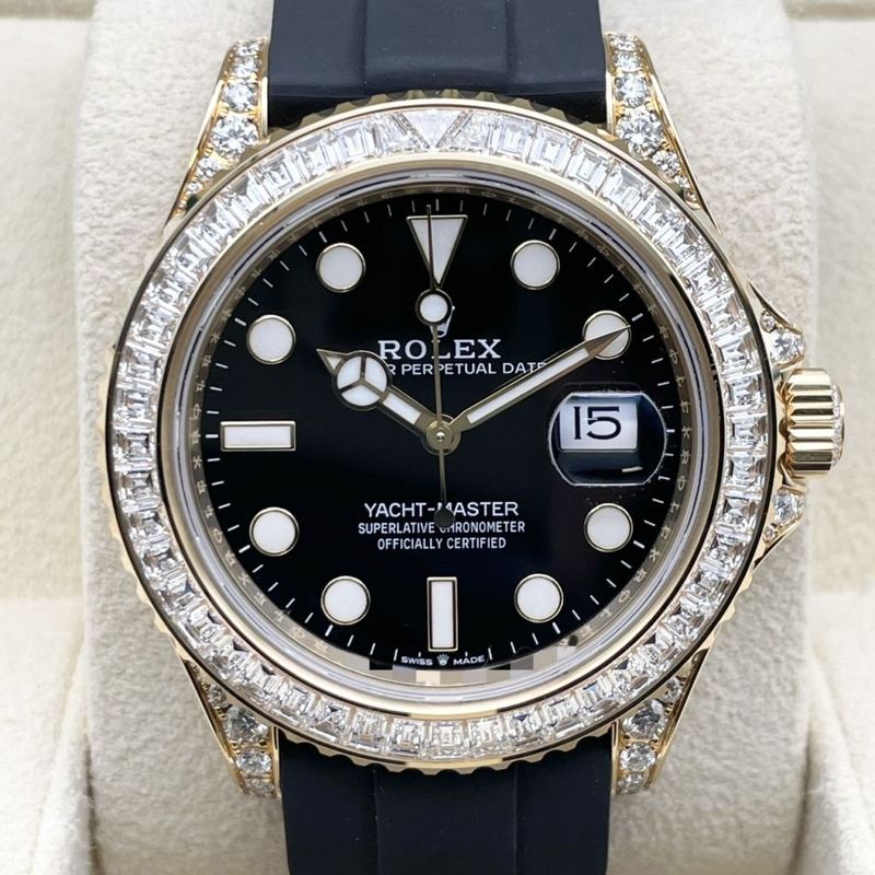 ロレックス ヨットマスター 226659 ブラックラバーベルト ブラック