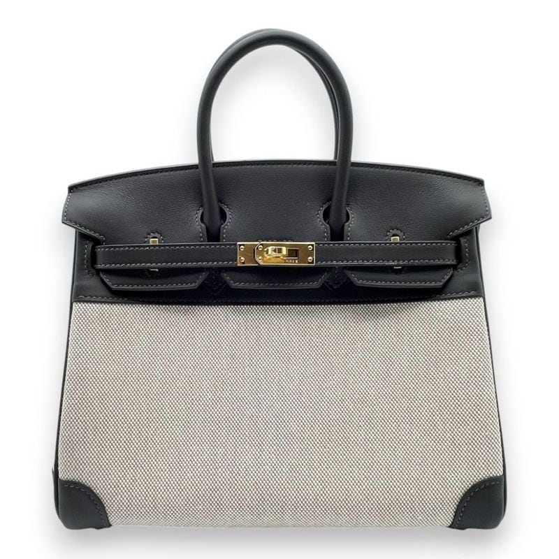エルメス バーキン25 ブラックヴォーエプソン シルバー金具 - ブランド