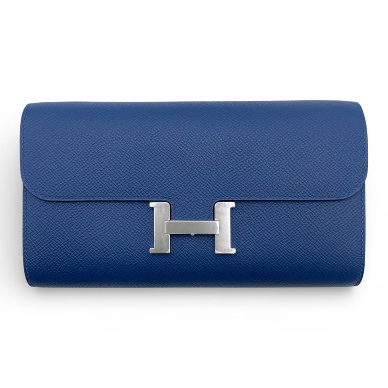 エルメス コンスタンストゥーゴー ブルータイ エプソン シルバー金具 K刻印