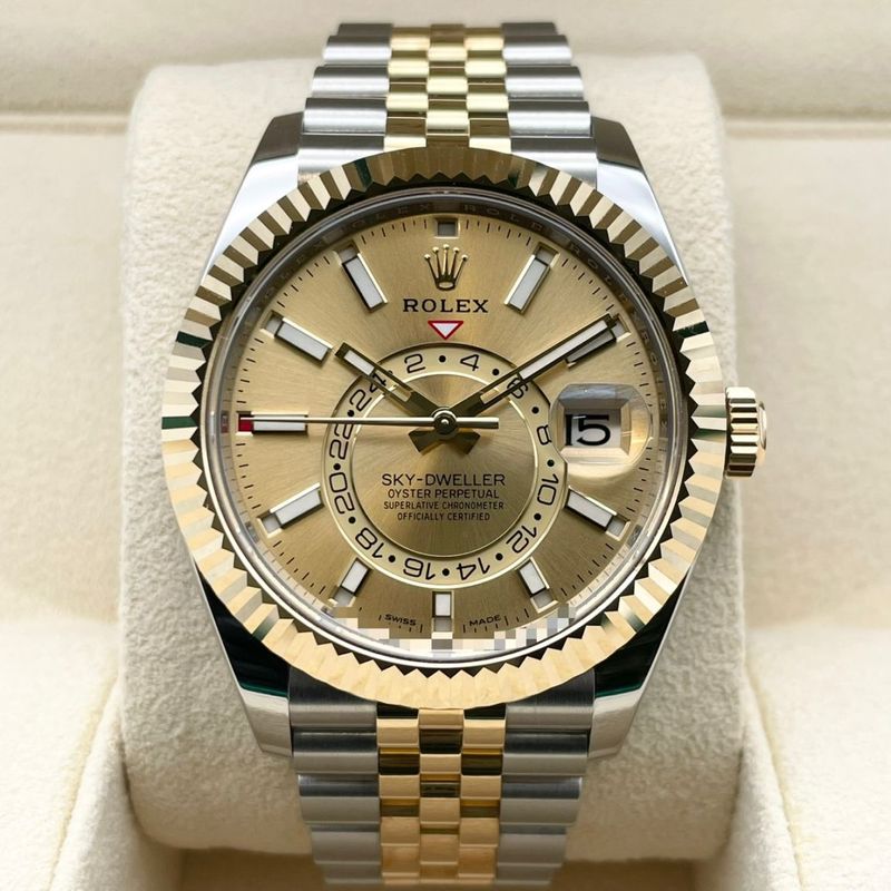 ロレックス スカイドゥエラー 326933 ジュビリーブレス シャンパン 42mm