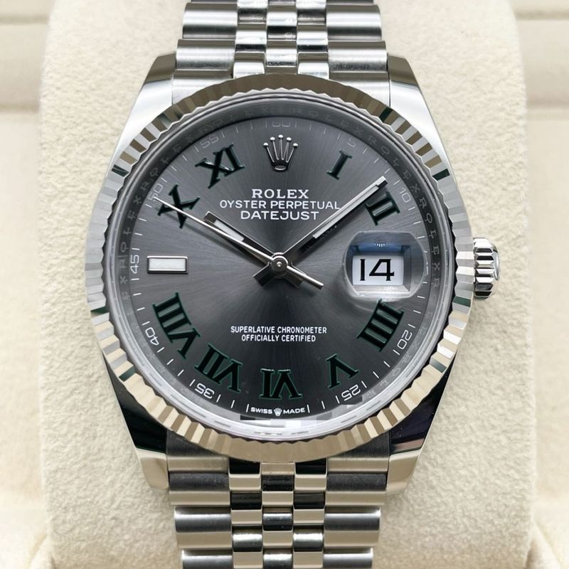 ロレックス デイトジャスト 126234 スレートローマン ジュビリーブレス 36mm