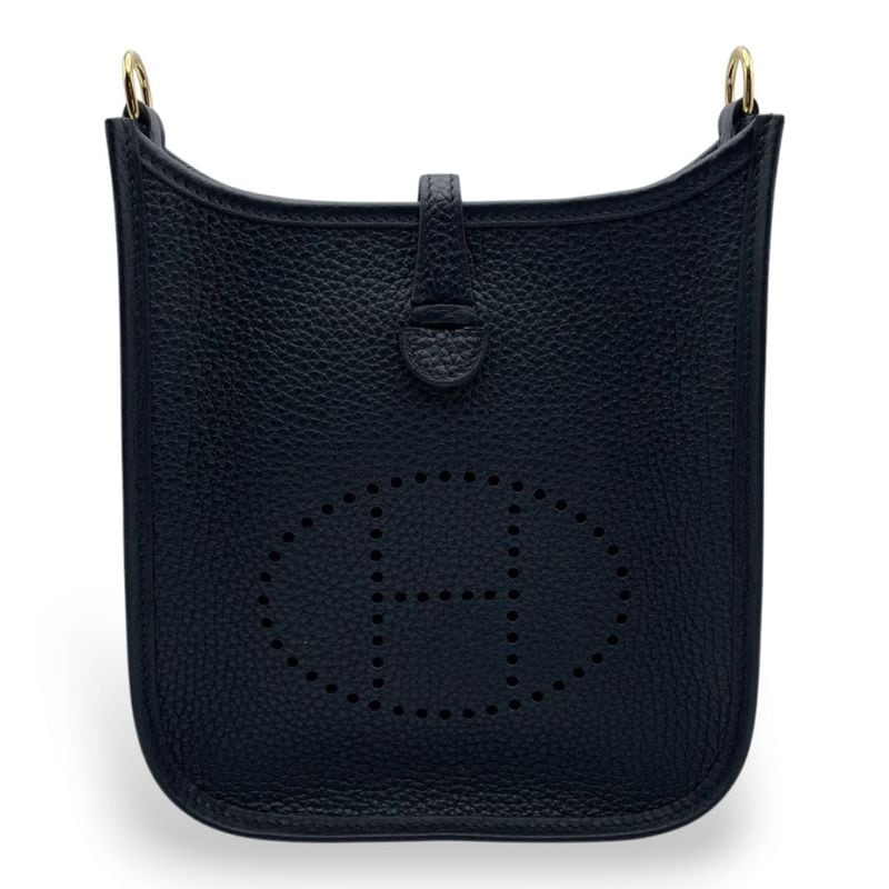 エルメス ミニエヴリン アマゾーヌ TPM ノワール トリヨンクレマンス ゴールド金具 K刻印