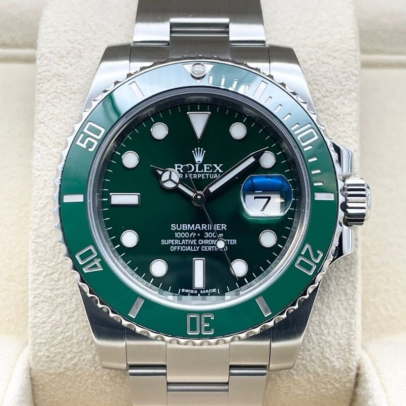 ロレックス サブマリーナーデイト 116610LV グリーン オイスターブレス 40mm