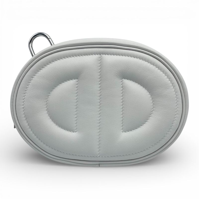 エルメス インザループ ボディバッグ ヴェルソ ナタ/ライム スイフト シルバー金具 B刻印