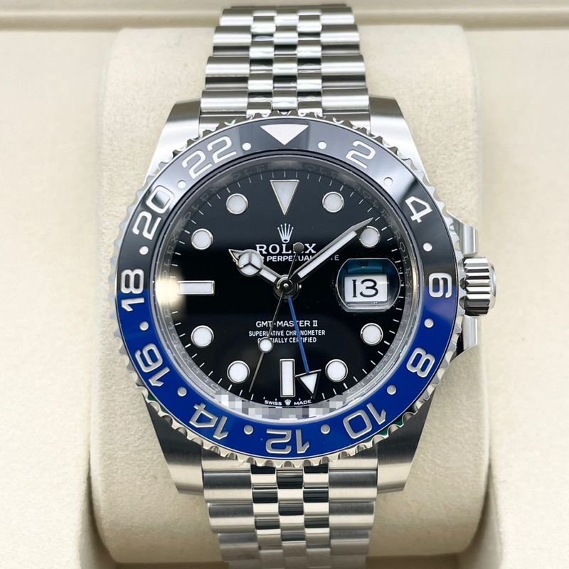 【保証書日付2026年2月】ロレックス GMTマスターII 126710BLNR バットマン ジュビリーブレス ブラック 40mm