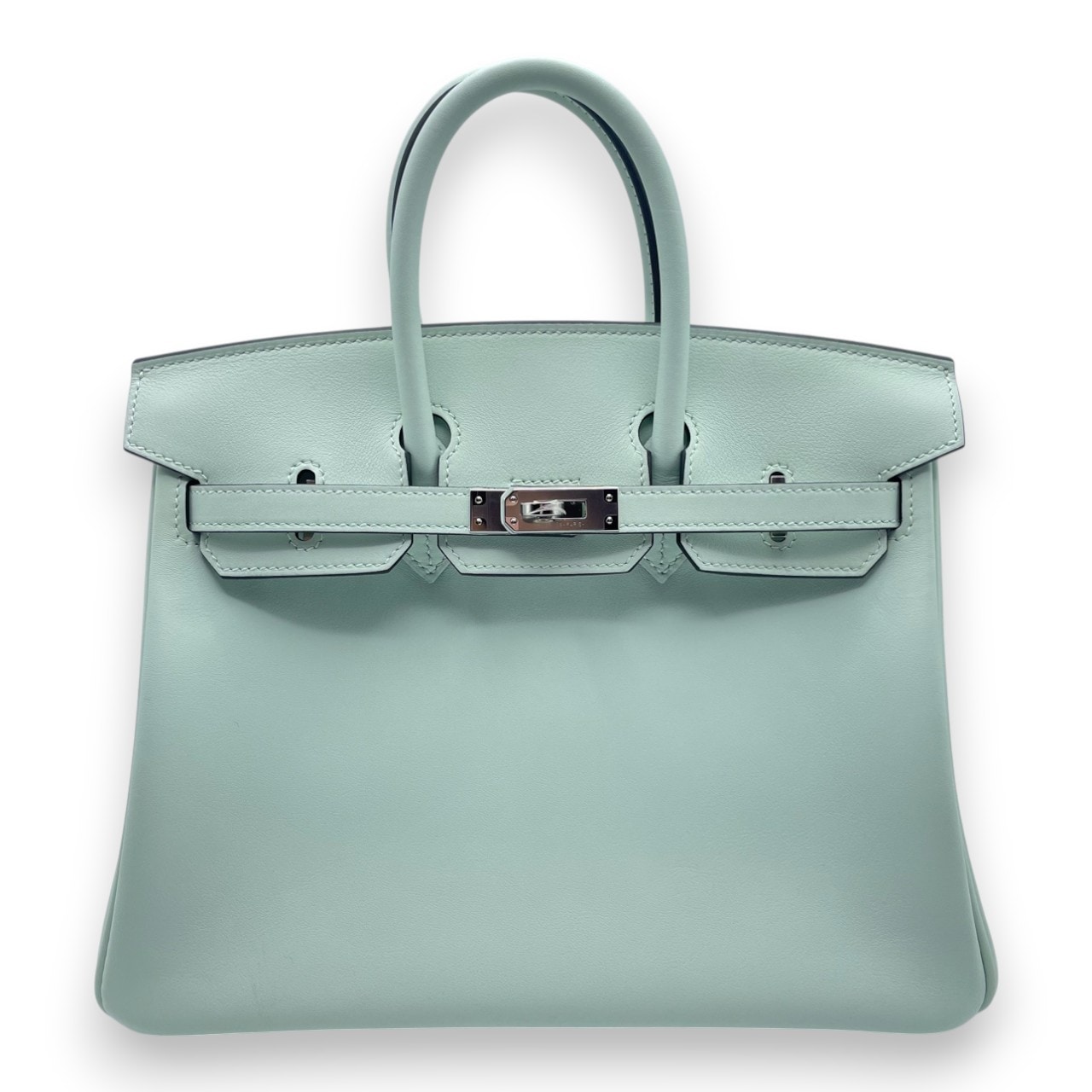 エルメス バーキン 25 ヴェールペパーミント スイフト シルバー金具 K