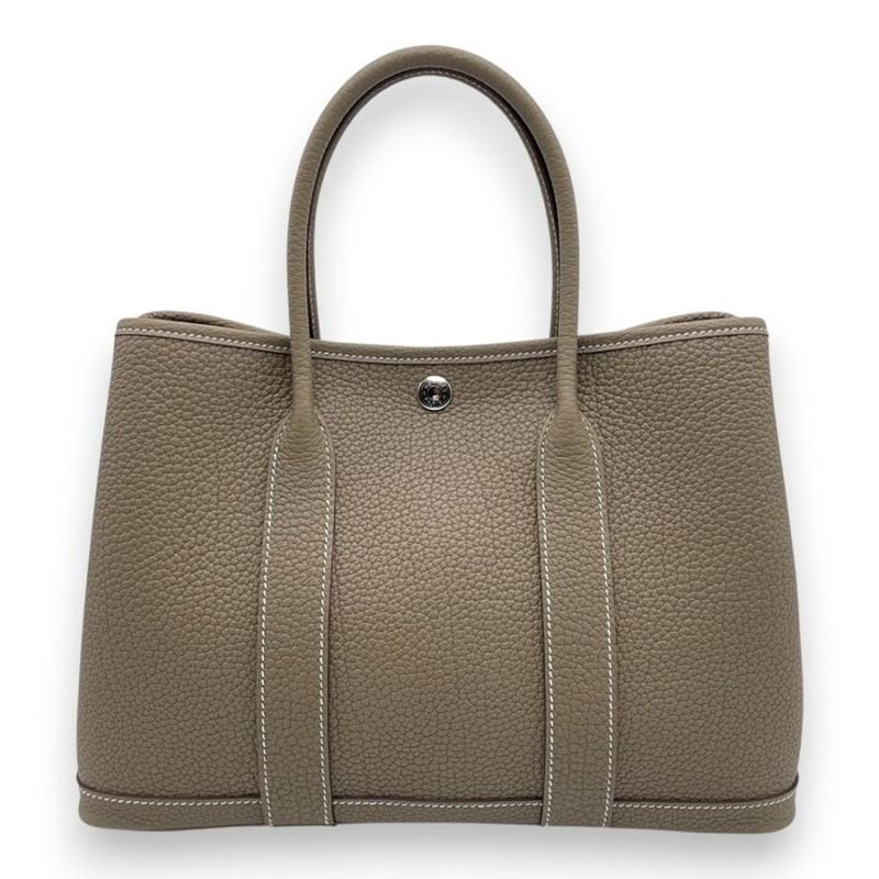 エルメス ガーデンパーティ TPM エトゥープ ネゴンダ シルバー金具 K刻印