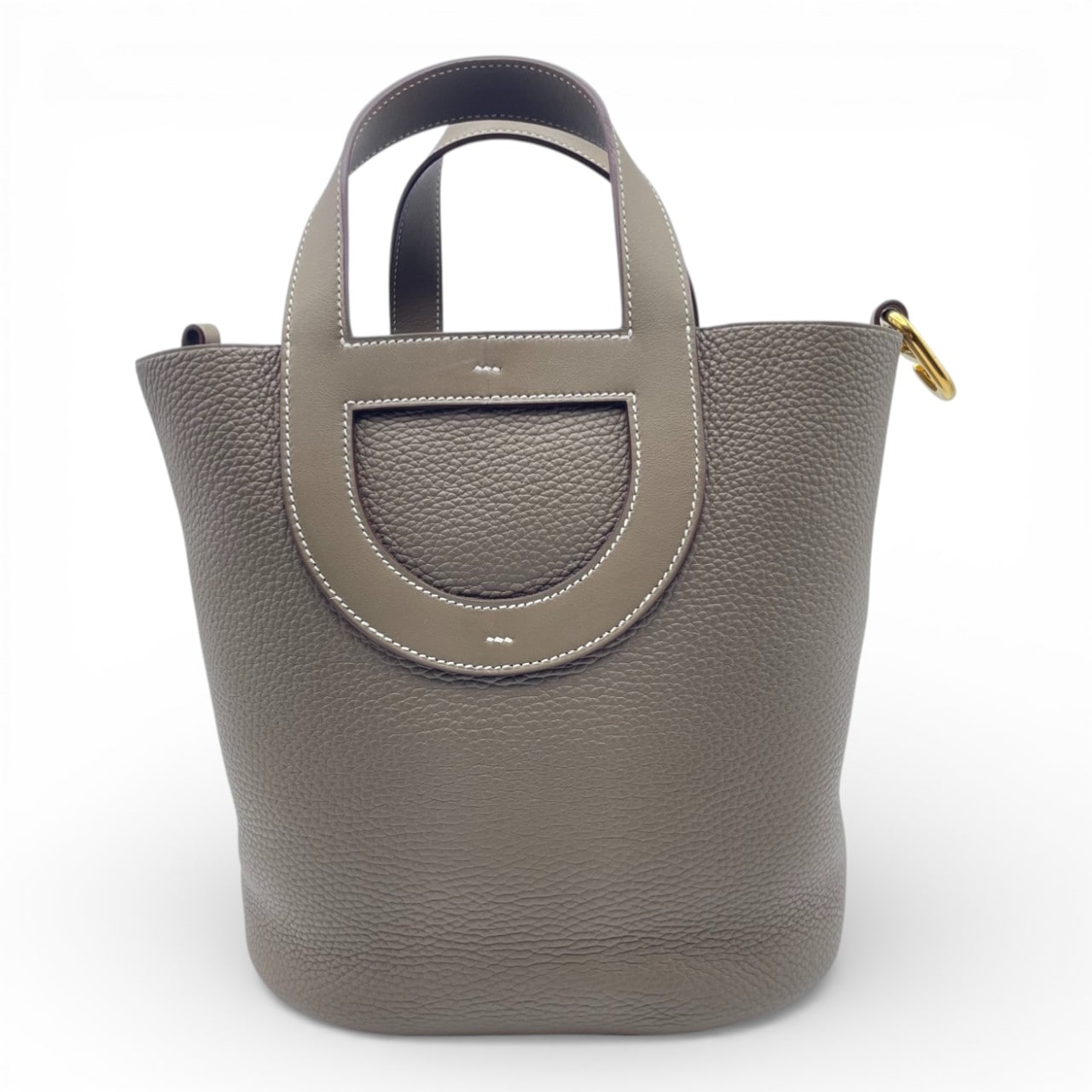 エルメス インザループ 23 エトゥープ トリヨンクレマンス ゴールド