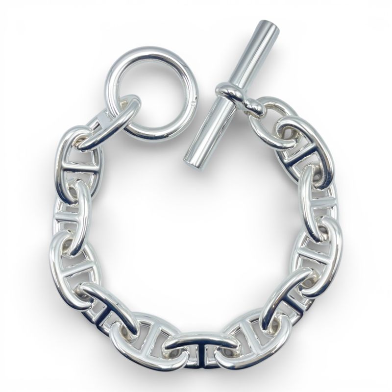 エルメス シェーヌ・ダンクル ブレスレット TGM シルバー925 12コマ