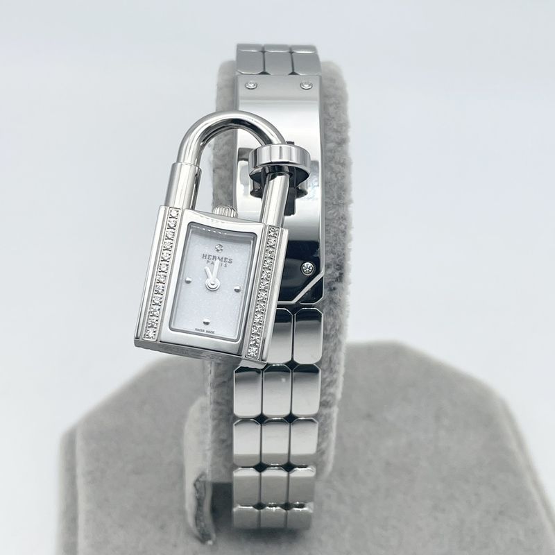 エルメス ケリーウォッチ KE4.130 ステンレススチール ダイヤモンド ホワイト
