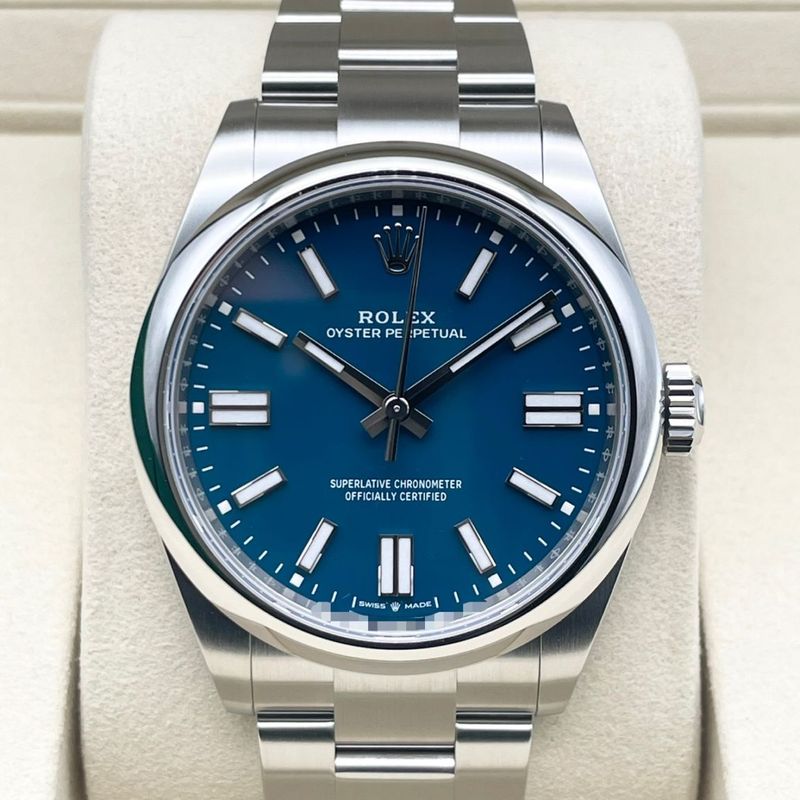 ロレックス オイスターパーペチュアル 134300 メッドブルー オイスターブレスレット 41mm