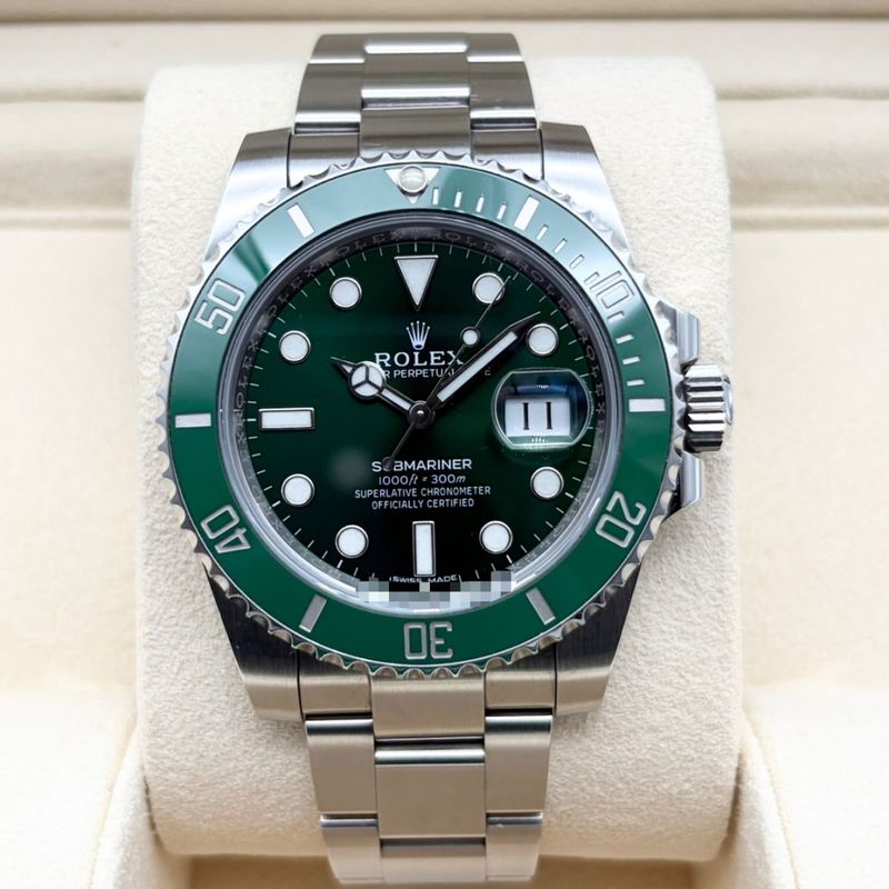 ロレックス サブマリーナーデイト 116610LV グリーン オイスターブレス 40mm