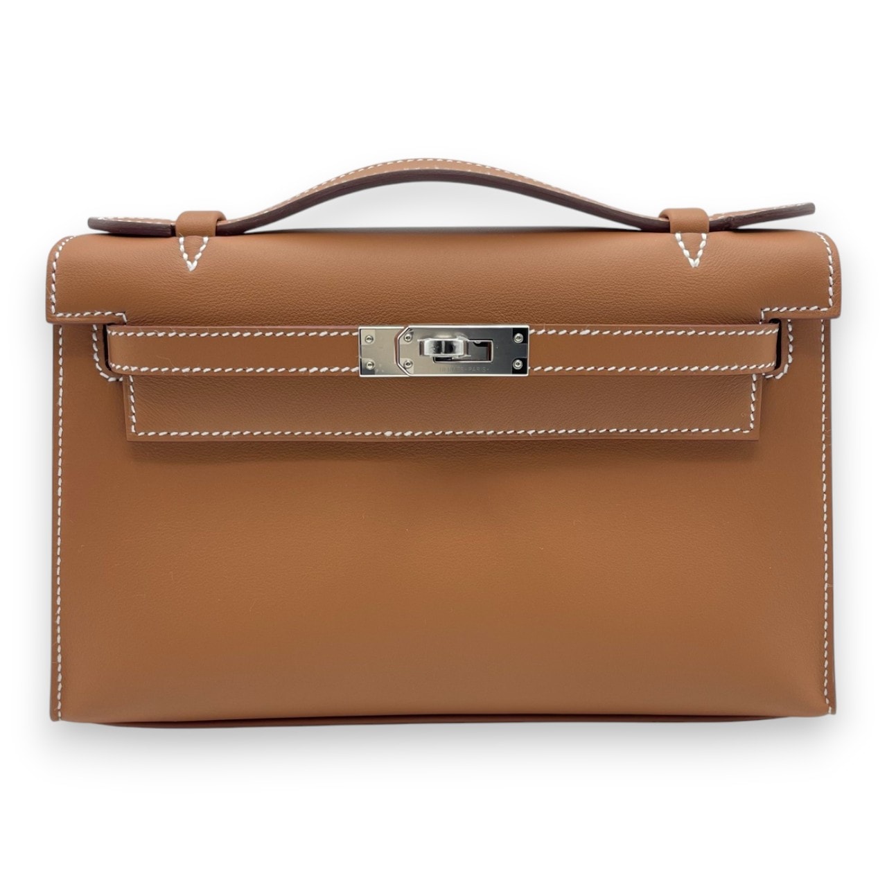 エルメス ポシェットケリー 22 ゴールド スイフト シルバー金具 K刻印