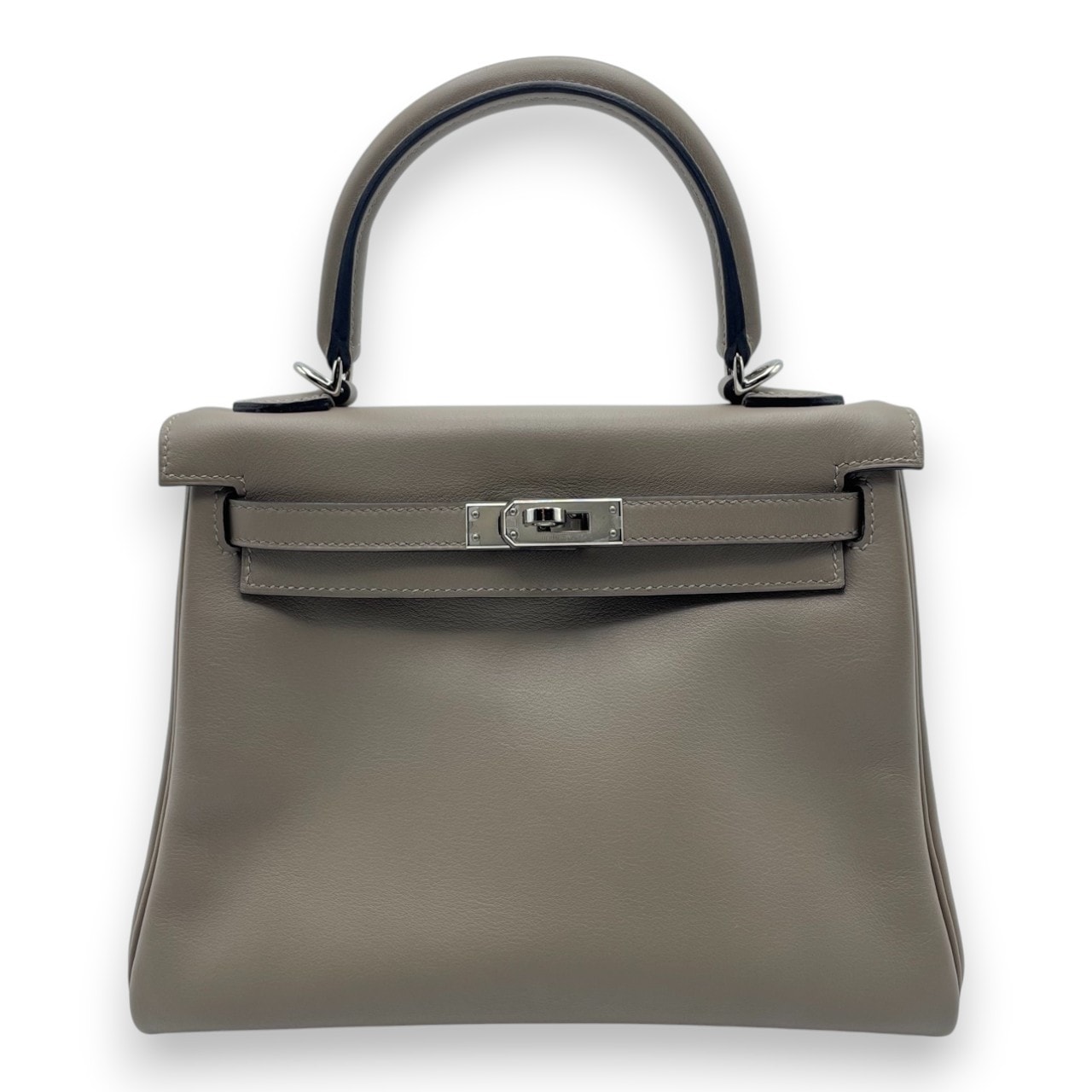 エルメス ケリー 25 グリアスファルト スイフト シルバー金具 D刻印