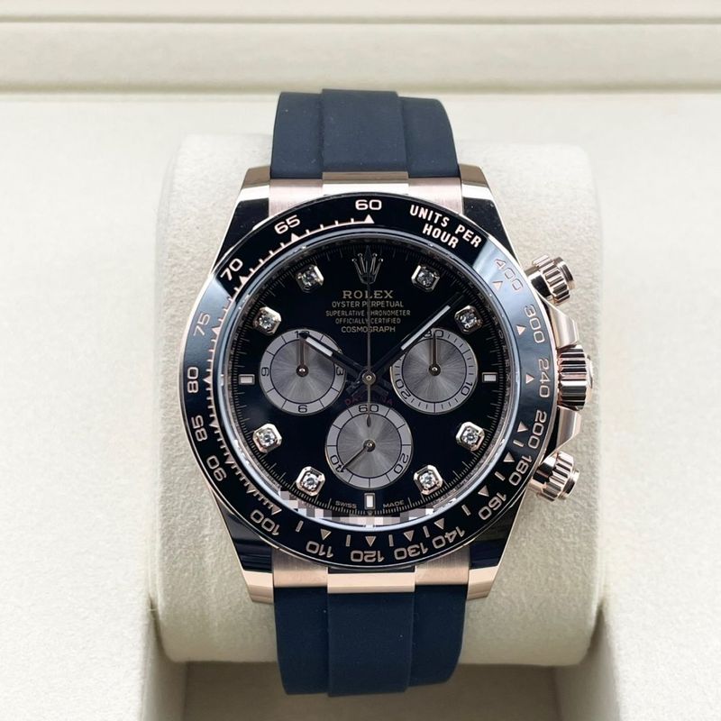 ロレックス デイトナ 126515LNG ブライトブラック＆サンダスト 8Pダイヤ 40mm