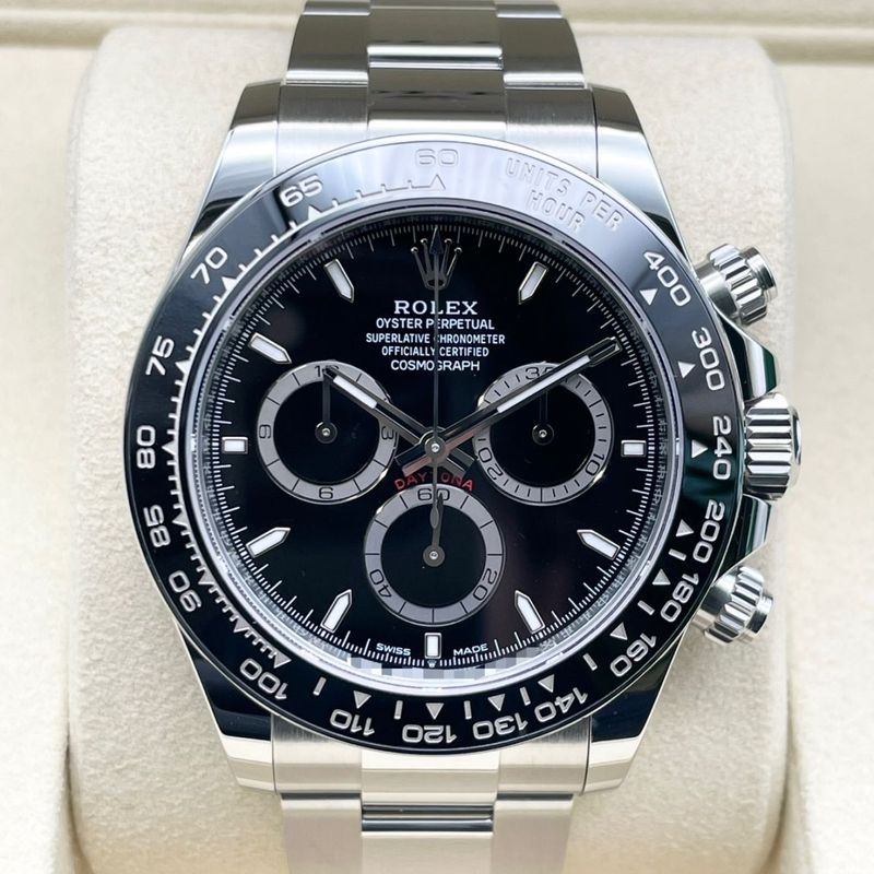 【保証書日付2026年2月！】 ロレックス デイトナ 126500LN ブラック ステンレススチール オイスターブレス 40mm