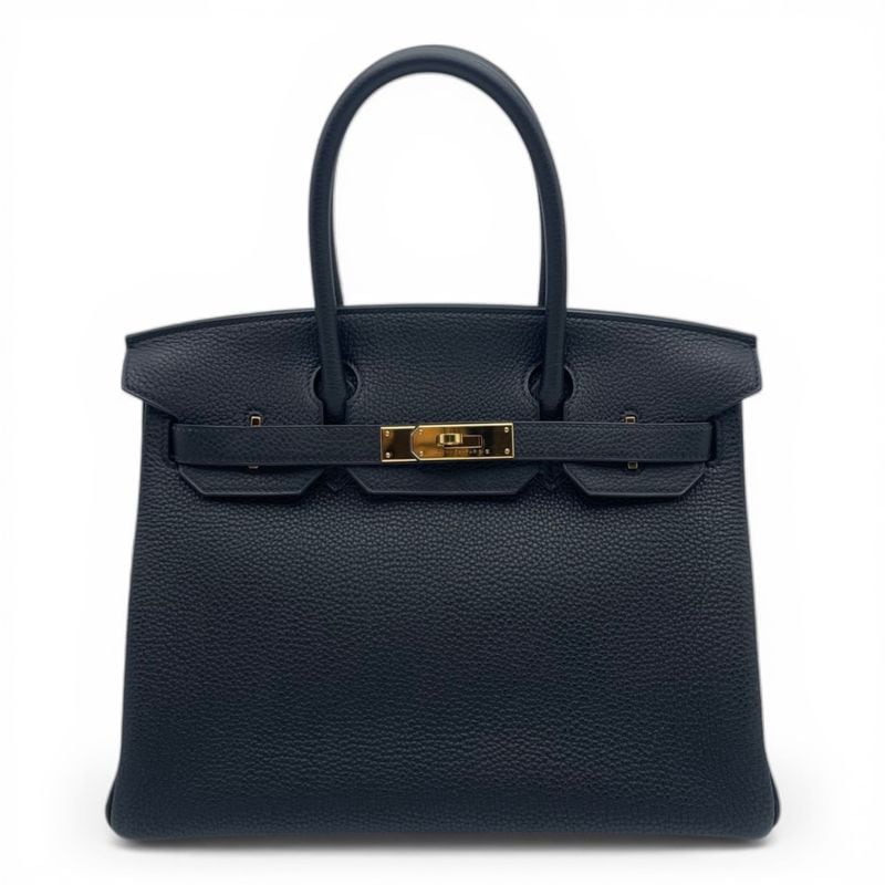エルメス バーキン 30 ノワール トゴ ゴールド金具 U刻印