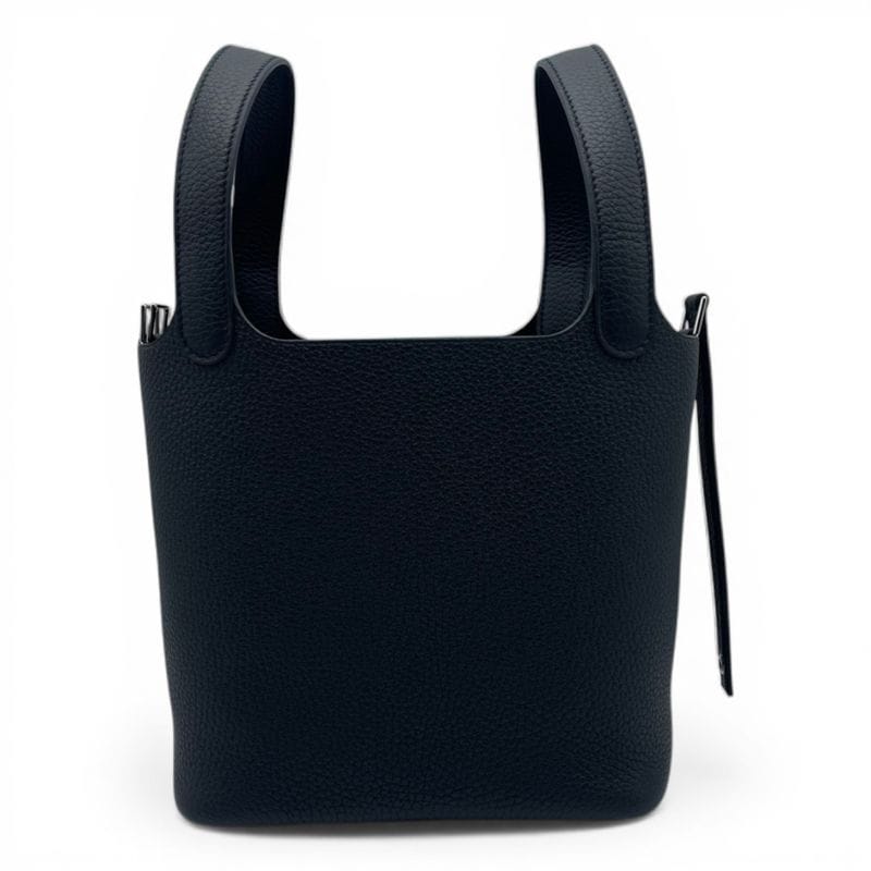 エルメス ピコタンロック MM ノワール トゴ シルバー金具 W刻印