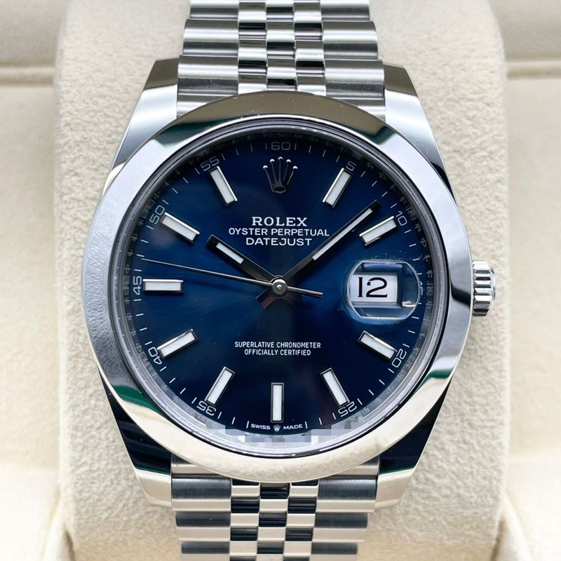 ロレックス デイトジャスト 126300 ブルー ジュビリーブレス 41mm