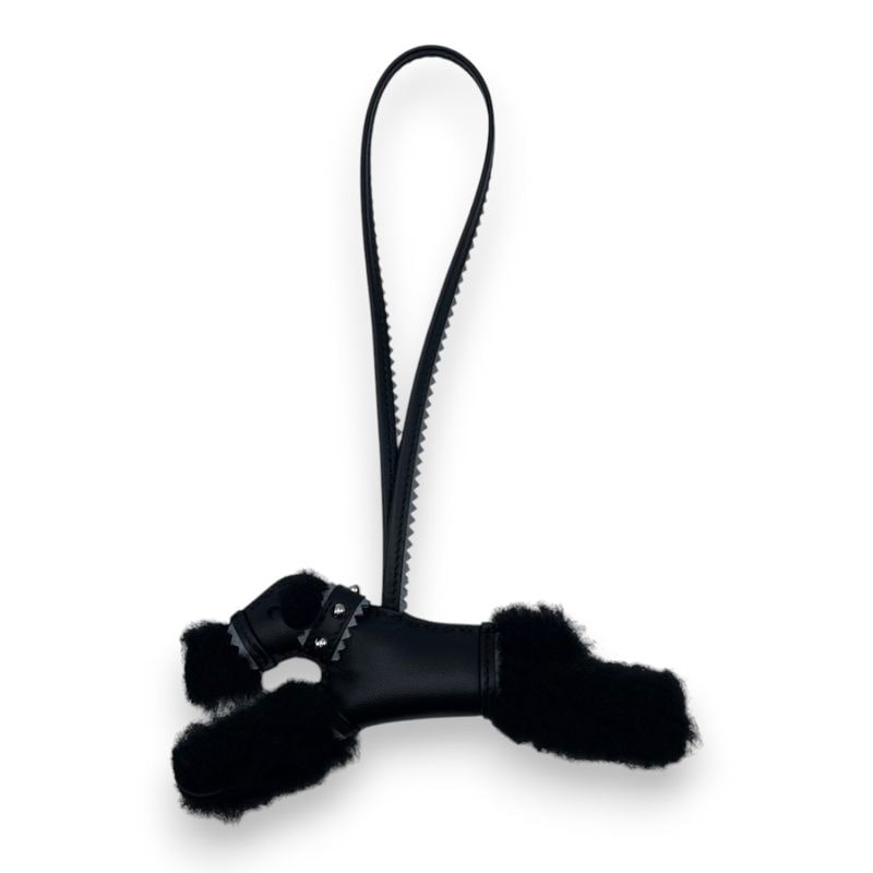 エルメス バディ パンク チャーム ノワール アニョーミロ/メリノウール/エプソン シルバー金具 K刻印