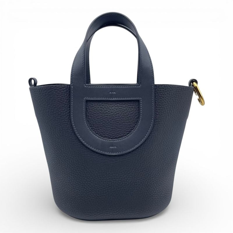 エルメス インザループ 18 ブルーニュイ トリヨンクレマンス ゴールド金具 B刻印