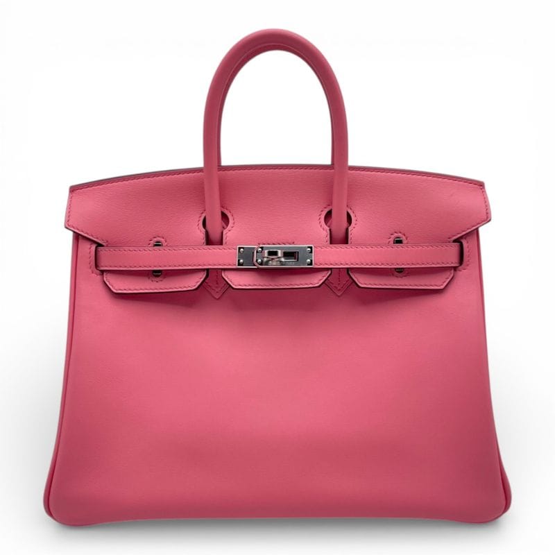 エルメス バーキン 25 ローズエテ スイフト シルバー金具 Y刻印