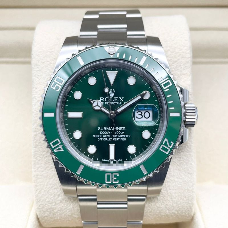 ロレックス サブマリーナーデイト 116610LV グリーン オイスターブレス 40mm