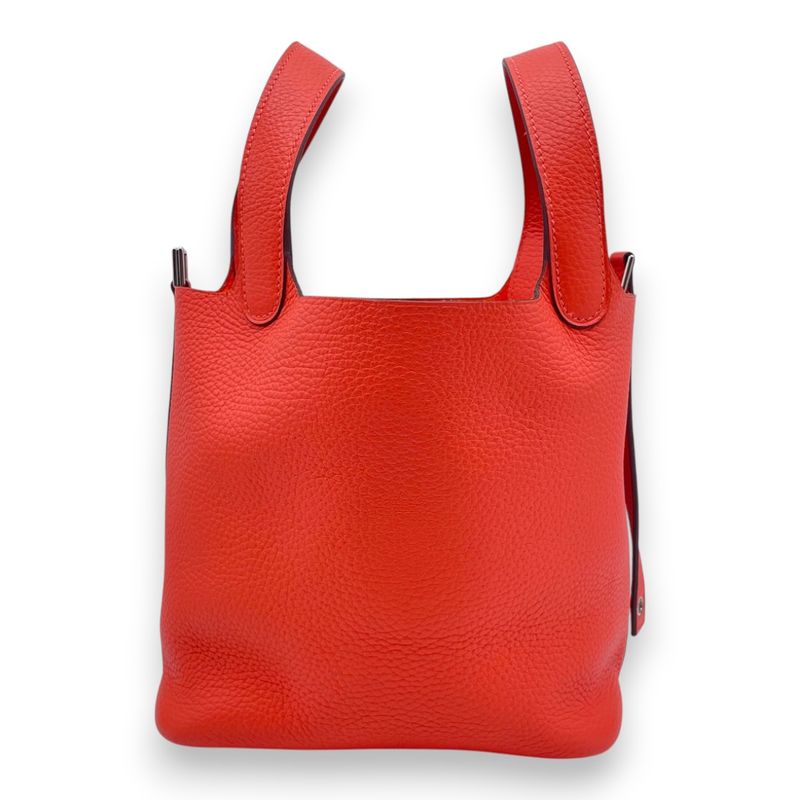 エルメス ピコタンロック PM オレンジフィールド トリヨンクレマンス シルバー金具 W刻印