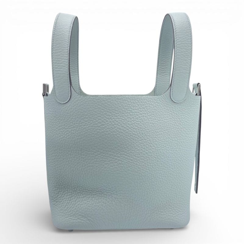 エルメス ピコタンロック PM ブルーペール トリヨンクレマンス シルバー金具 K刻印