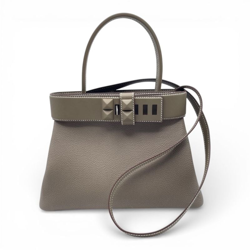 エルメス メドール 27 エトゥープ トゴ/スイフト シルバー金具 K刻印