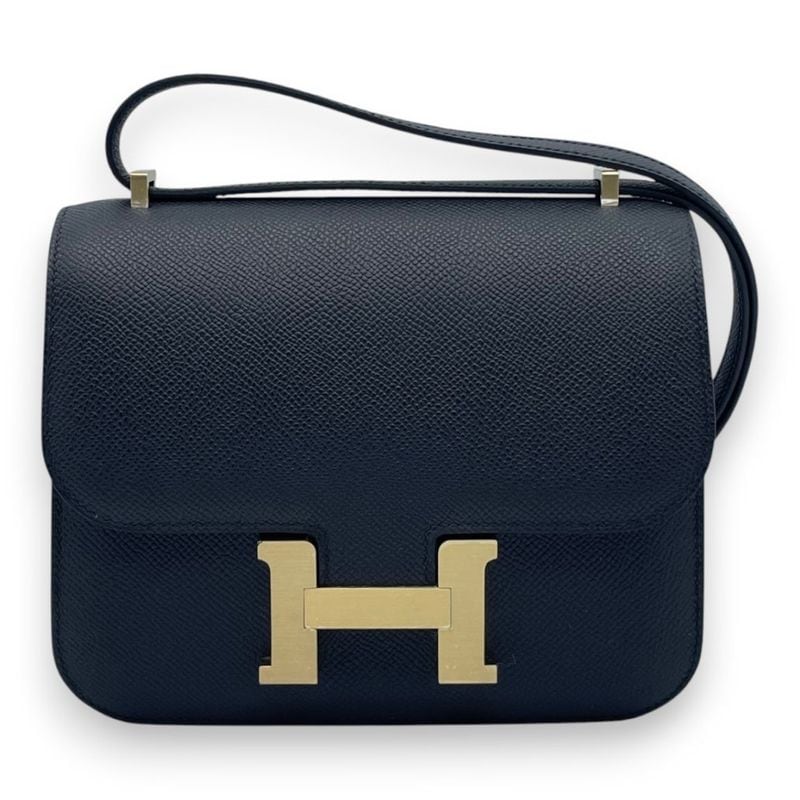 エルメス コンスタンスミニ 18 ノワール エプソン マットゴールド金具 K刻印