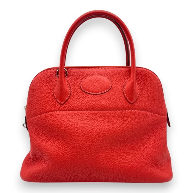 エルメス ボリード マカロン 31 ルージュピヴォワンヌ トリヨンクレマンス シルバー金具 X刻印