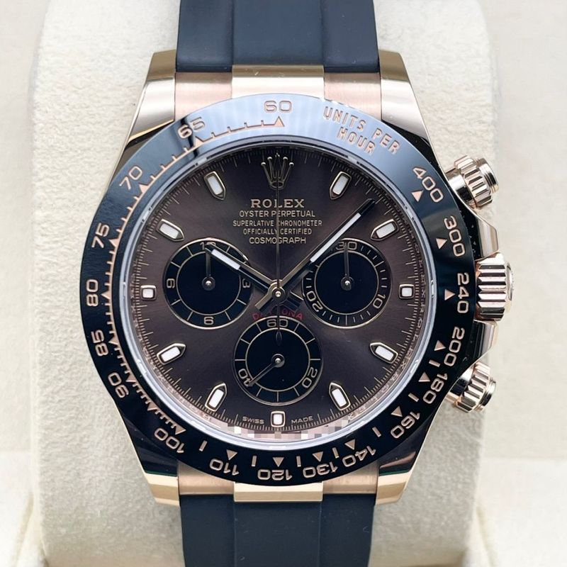 ロレックス デイトナ 116515LN チョコレート＆ブラック エバーローズゴールド オイスターフレックス 40mm