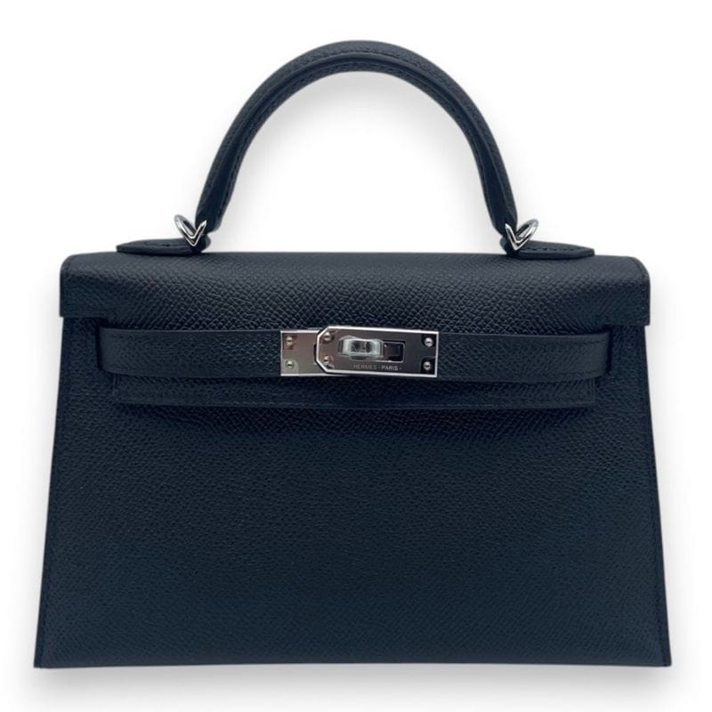 エルメス ミニケリー ノワール エプソン シルバー金具 K刻印