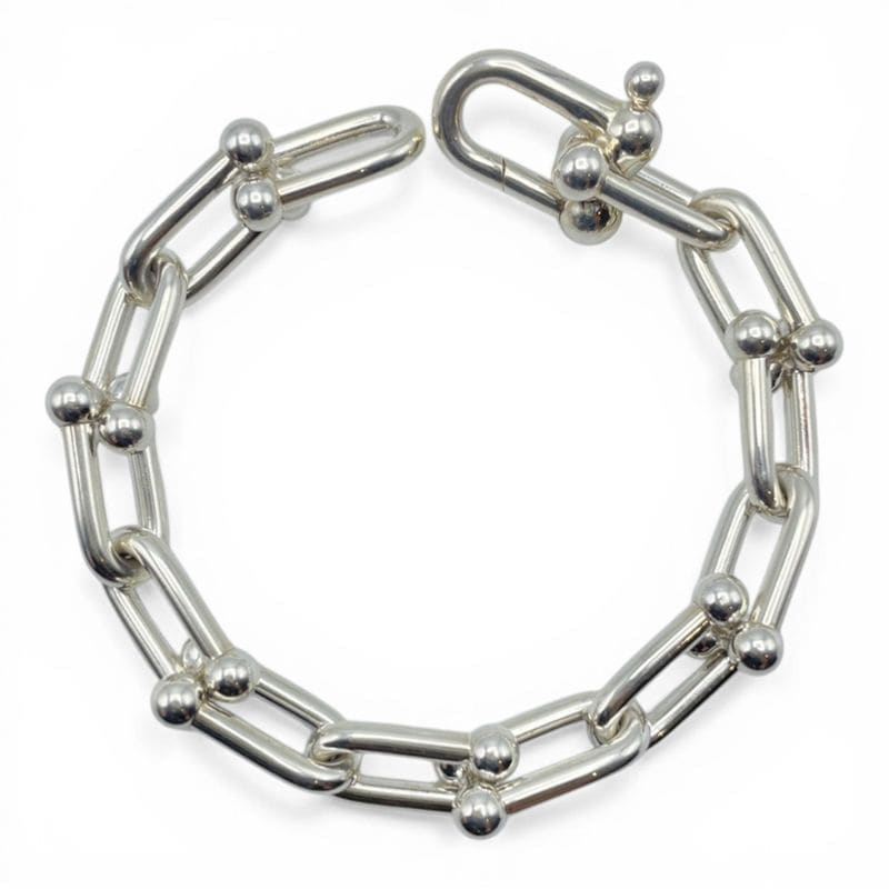 ティファニー ハードウエア ラージ リンク ブレスレット スターリングシルバー 14コマ