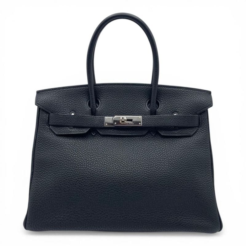 エルメス バーキン 30 ノワール トゴ シルバー金具 □I刻印