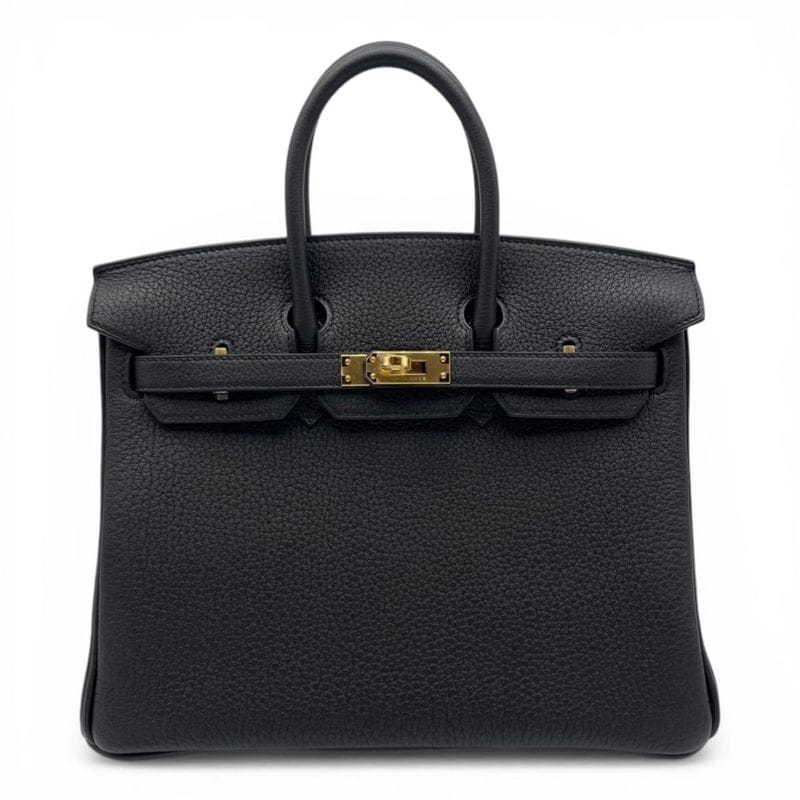 【現金特価】エルメス バーキン 25 ノワール トゴ ゴールド金具 K刻印