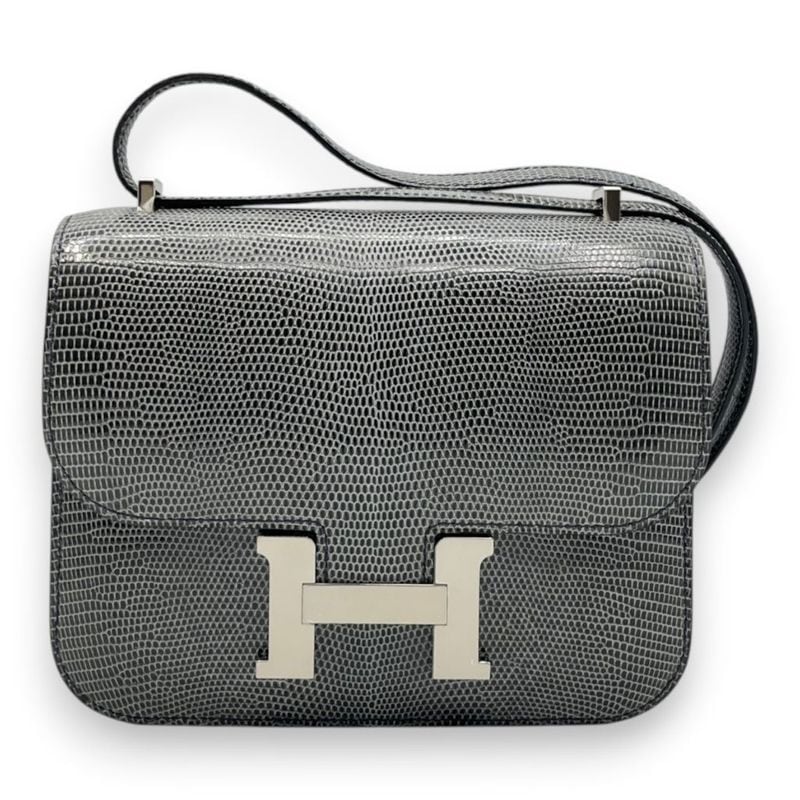 エルメス コンスタンスミニ  18 アルドワーズ リザード シルバー金具 B刻印