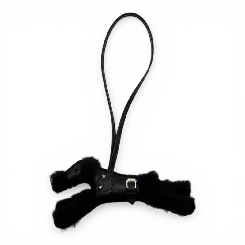 エルメス バディ パンク チャーム ノワール アニョーミロ シルバー金具 B刻印