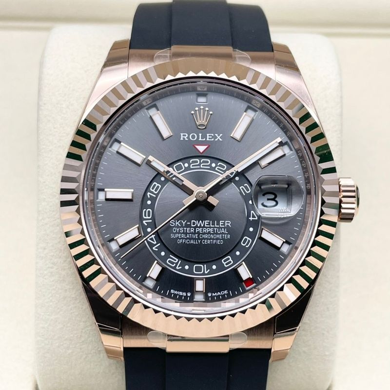 【定価以下の新品スレート！全面保護シール付き！】ロレックス スカイドゥエラー 336235 スレート 42mm