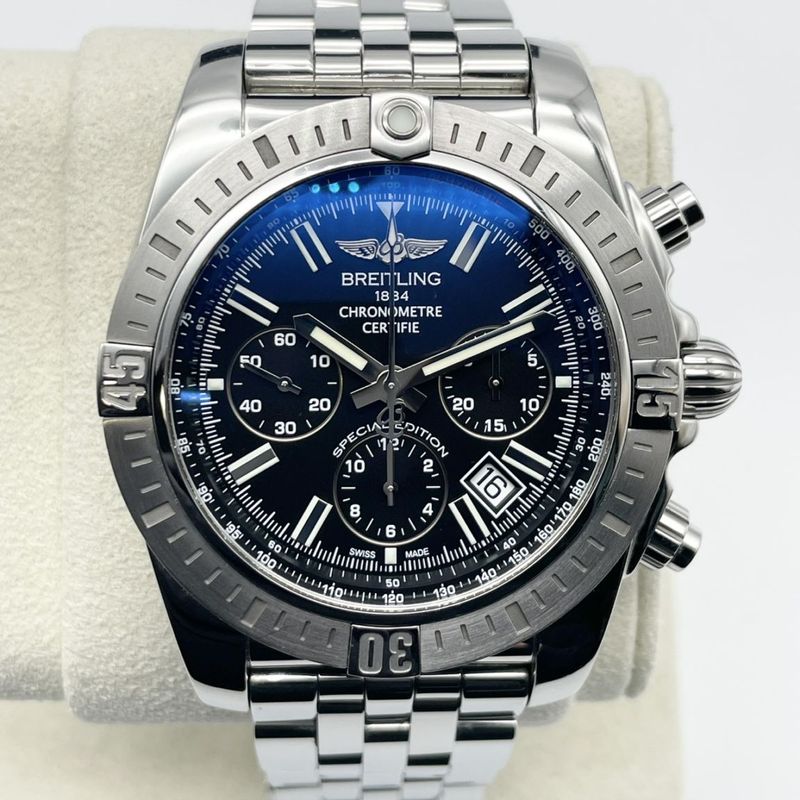 ブライトリング クロノマット44 AB011511/BF70 ブラック ステンレススチール 44mm