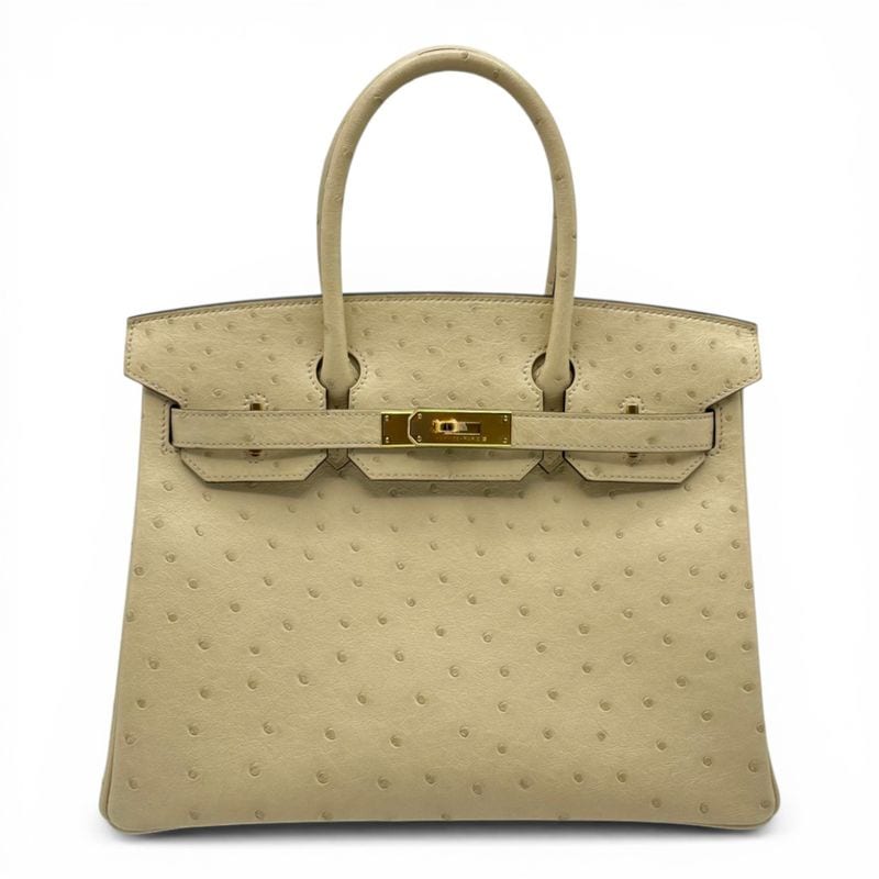 エルメス バーキン 30 パーシュマン オーストリッチ ゴールド金具 K刻印