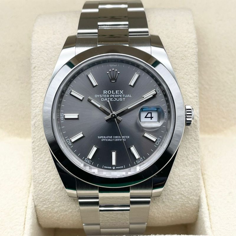 ロレックス デイトジャスト 126300 スレート オイスターブレスレット 41mm