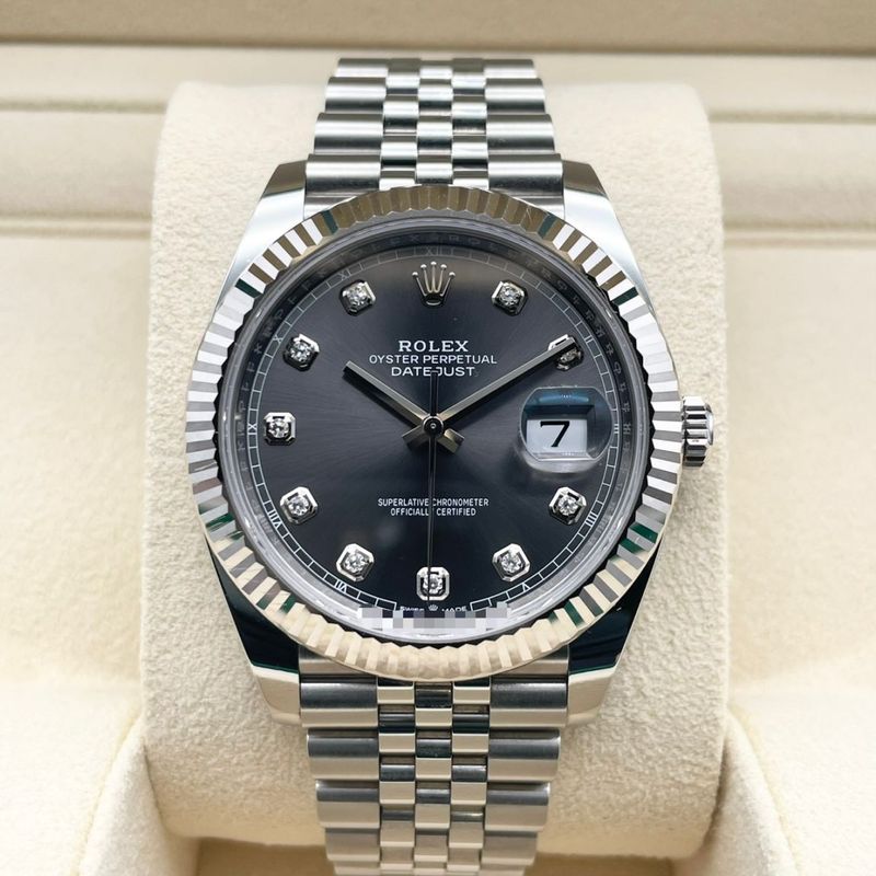 ロレックス デイトジャスト 126334 スレート ジュビリーブレス 41mm