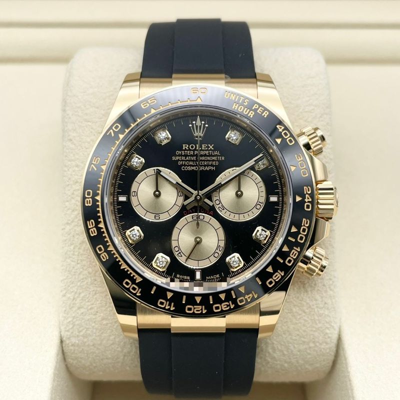 ロレックス デイトナ 126518LNG ゴールデン・ブライトブラック 8Pダイヤ 40mm