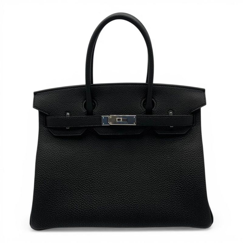 エルメス バーキン 30 ノワール トゴ シルバー金具 K刻印