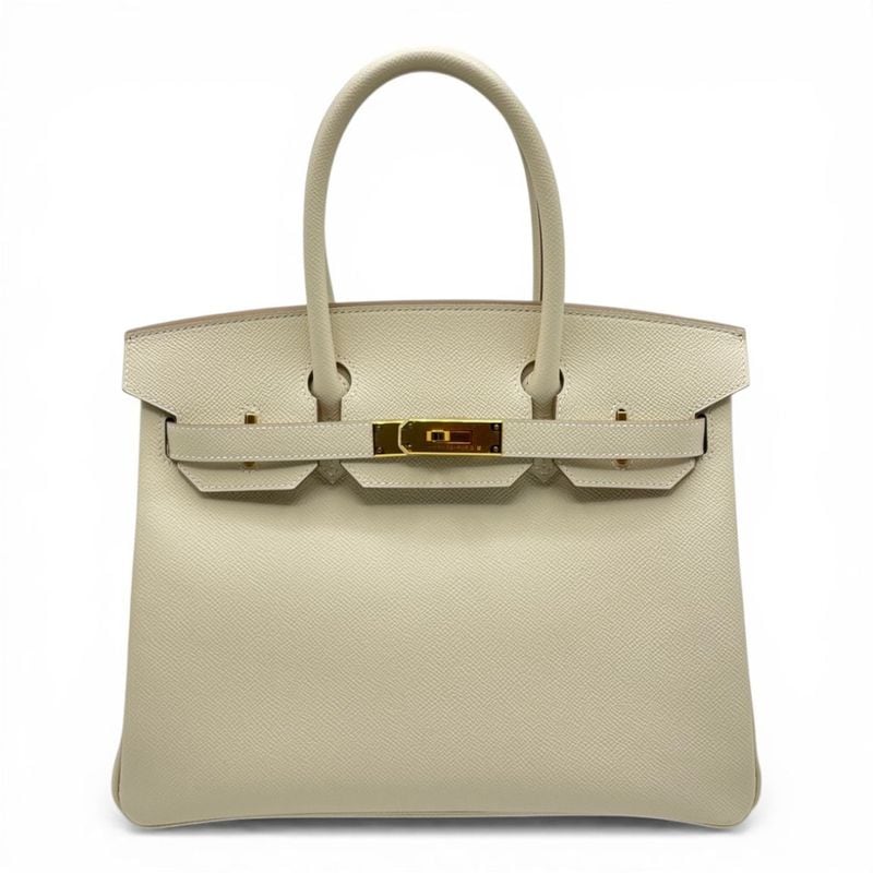 エルメス バーキン 30 クレ エプソン ゴールド金具 B刻印