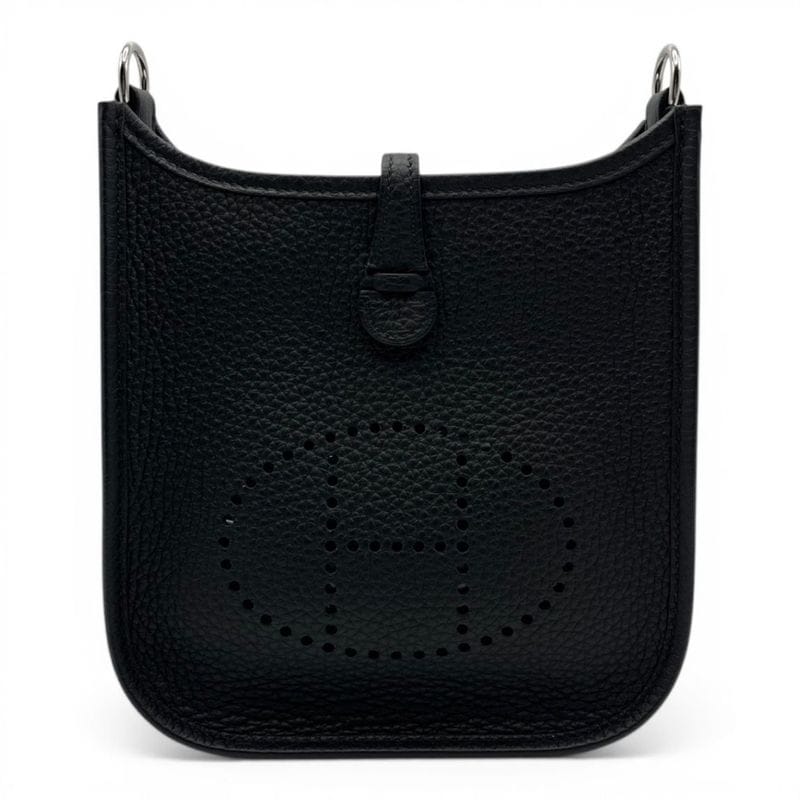 エルメス ミニエヴリン アマゾーヌ TPM ノワール トリヨンクレマンス シルバー金具 K刻印