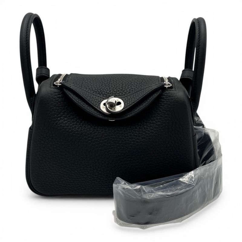 エルメス リンディミニ 20 ノワール トリヨンクレマンス シルバー金具 K刻印